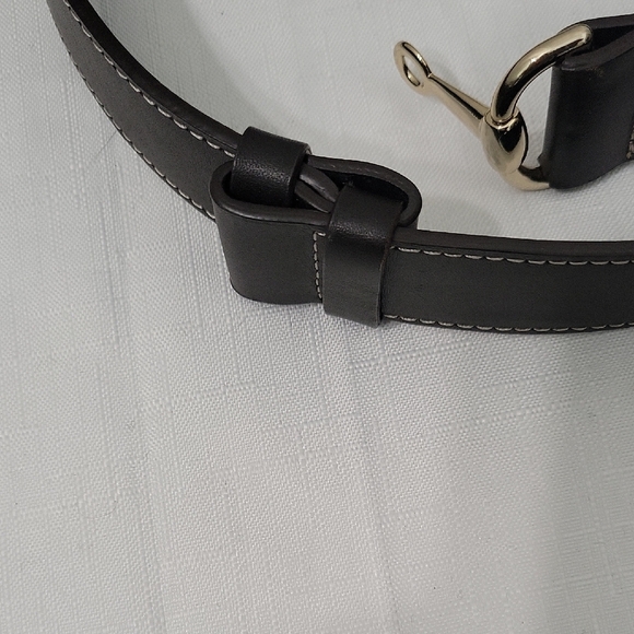 LOFT Dark Brawn Belt with Gold Clasp Adjustable Size L - Picture 4 of 8